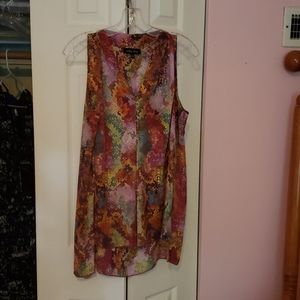 Melissa Paige large snake print sleeveless top